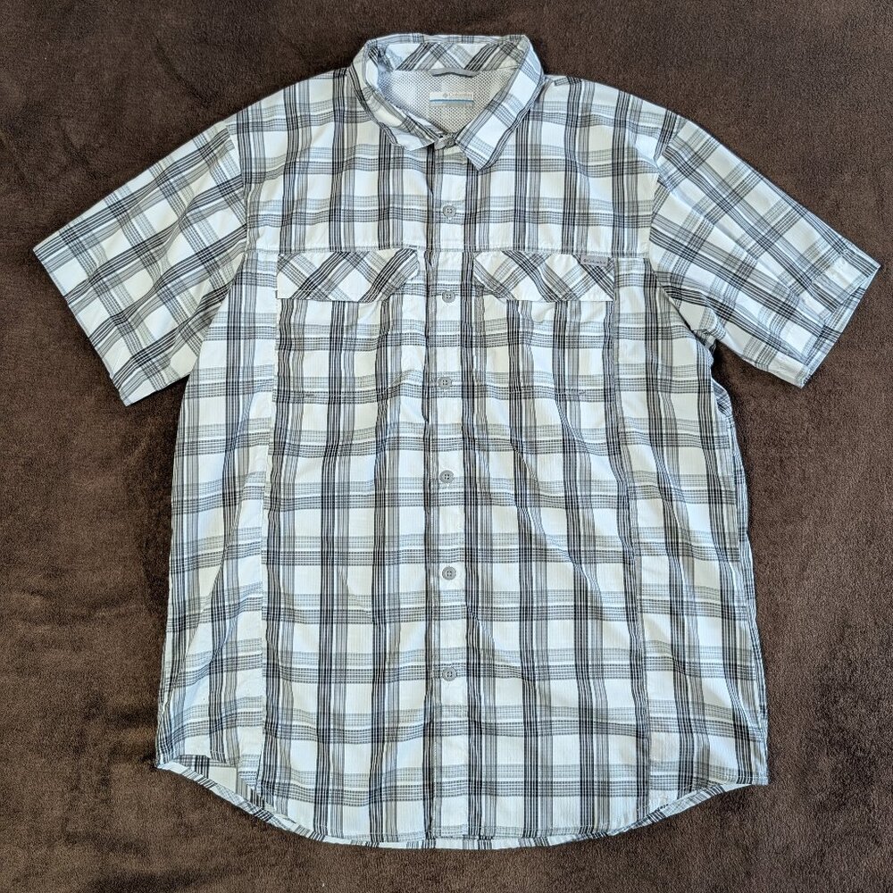 Columbia Silver Ridge Lite Short Sleeve Shirt City Grey Grid Plaid
